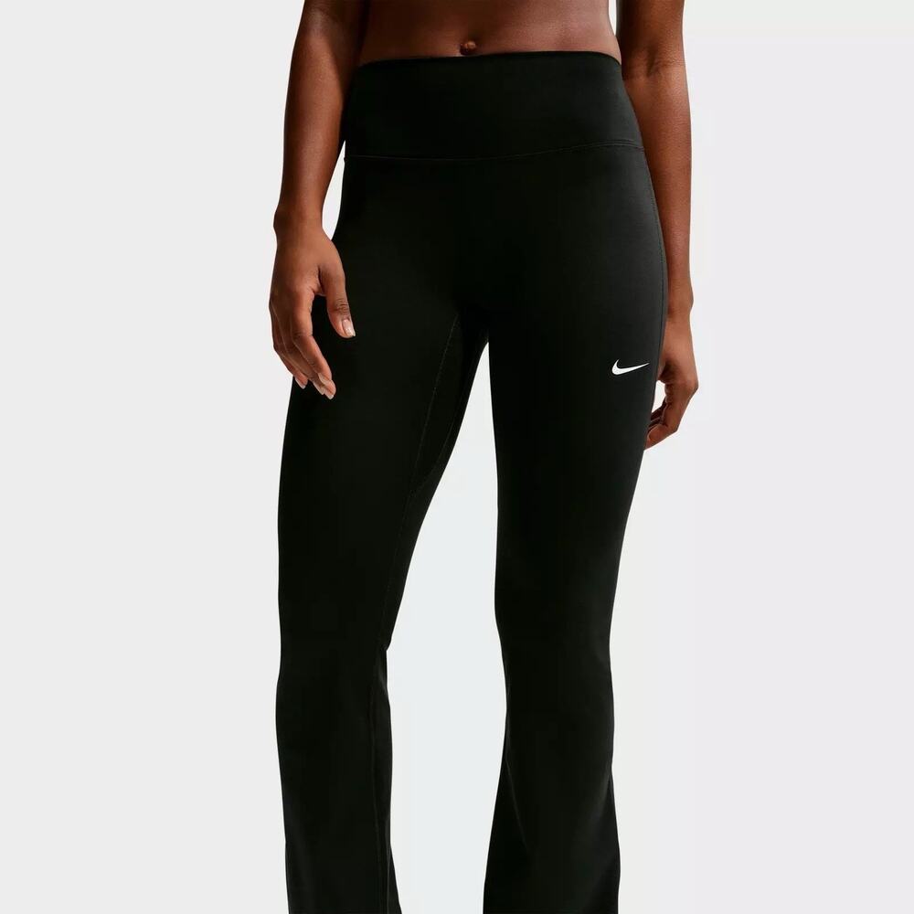 Nike One Dri-FIT High-Waisted Flared Black Leggings Size Medium